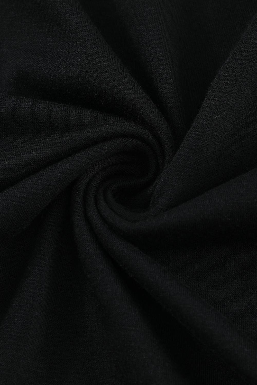 Sleeveless Tops | Women Black Solid Color Basic Crew Neck Tank Top