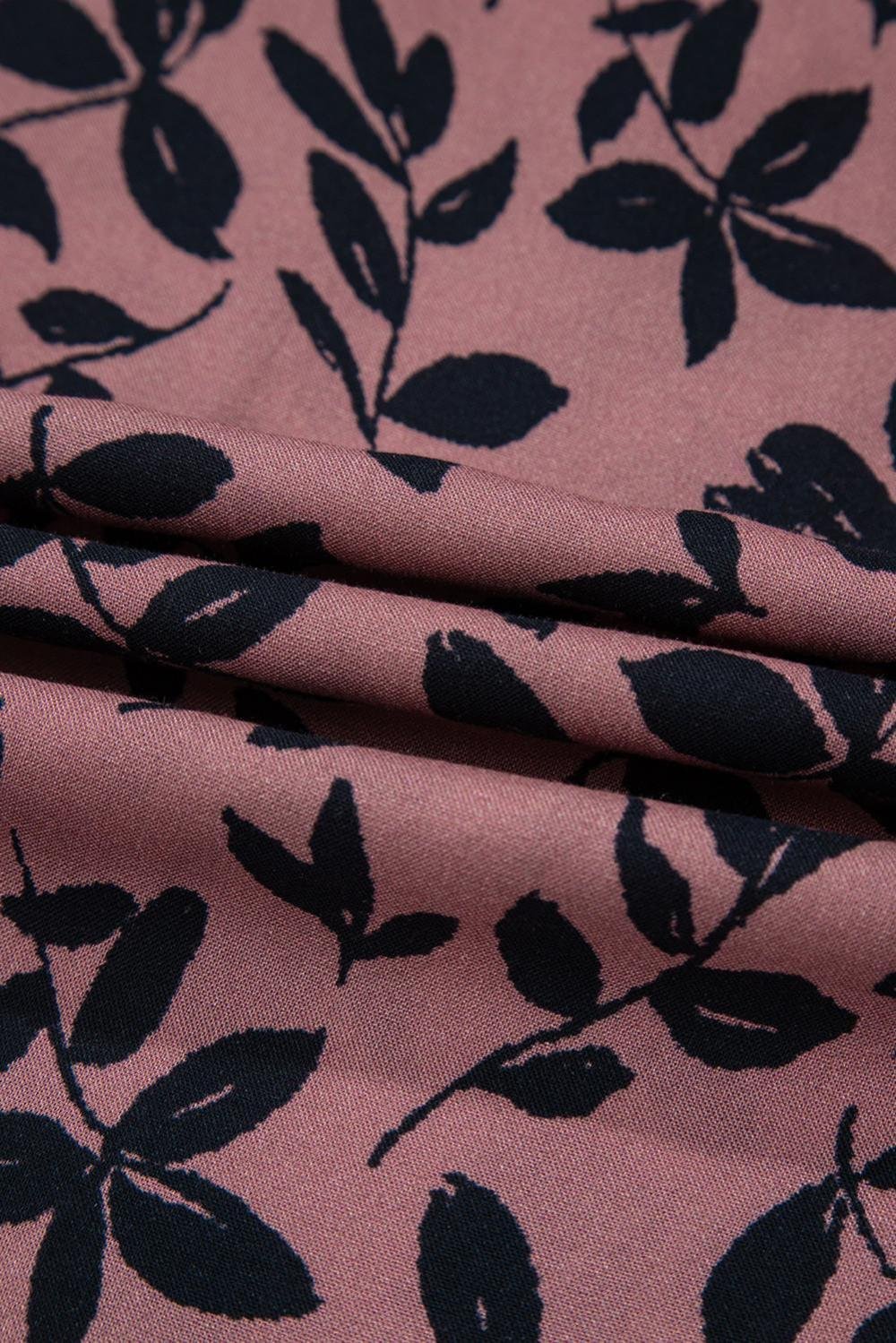 Sleeveless Tops | Women Brown Floral Print Tie Neck Sleeveless Top