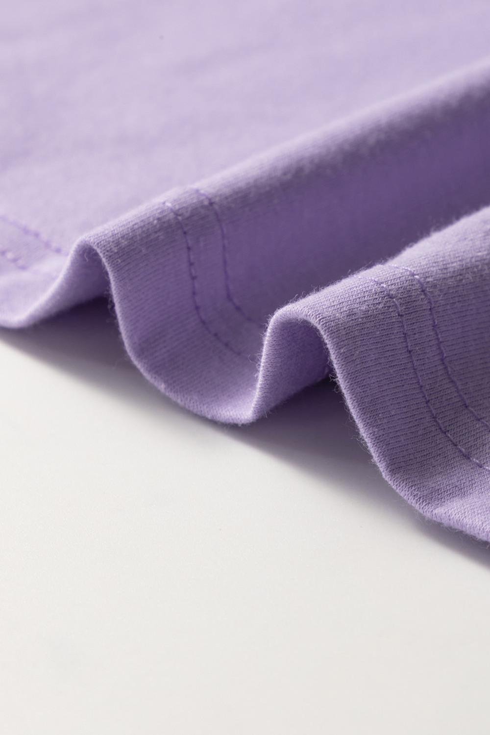 T Shirts | Women Wisteria Solid Color Basic Crew Neck Plain Tee